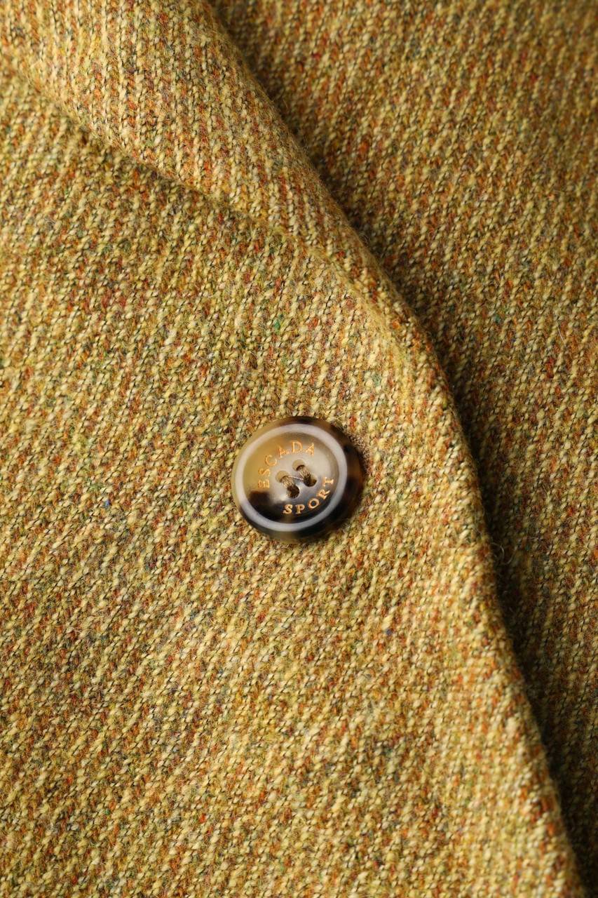 Carou ESCADA SPORT Vintage-Blazer Aus Schurwoll-Mix Mit Leder-Details