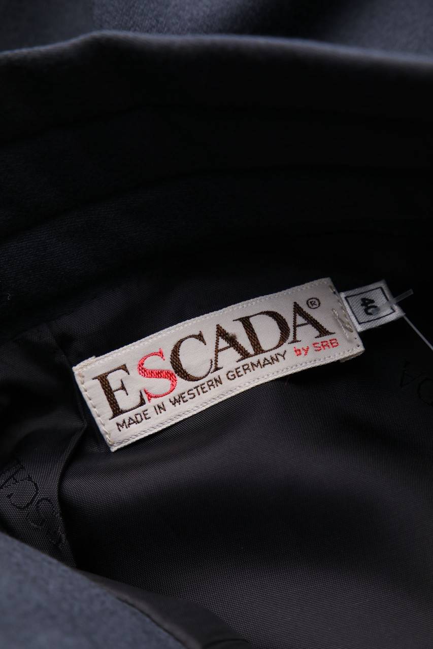 Carou ESCADA Vintage-Midirock Aus Reiner Schurwolle Im Layer Look