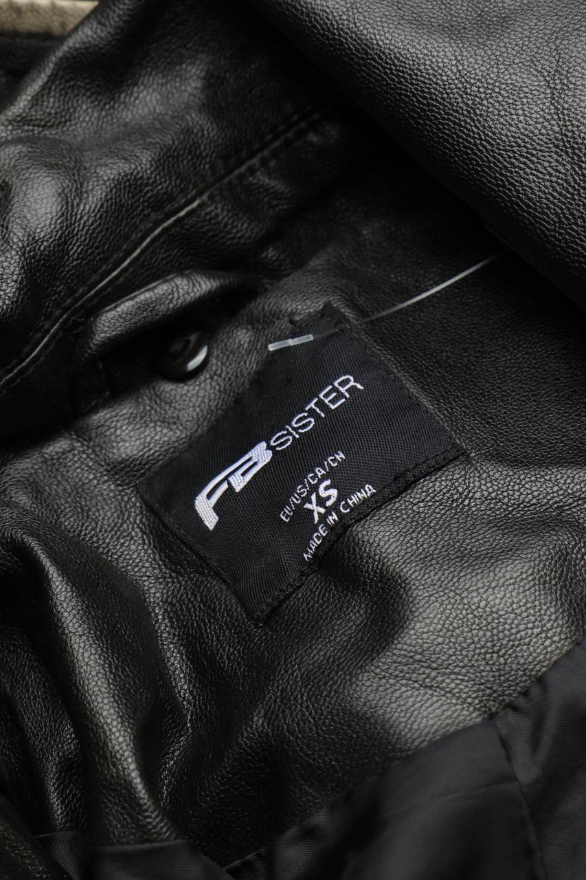 Carou FB SISTER Kunstlederjacke Im Biker-Stil Mit Asymmetrischem Schnitt