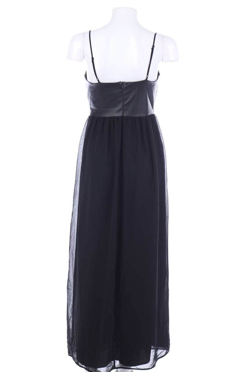 Carou FOREVER 21 Maxi-Abendkleid Mit Kunstleder-Details