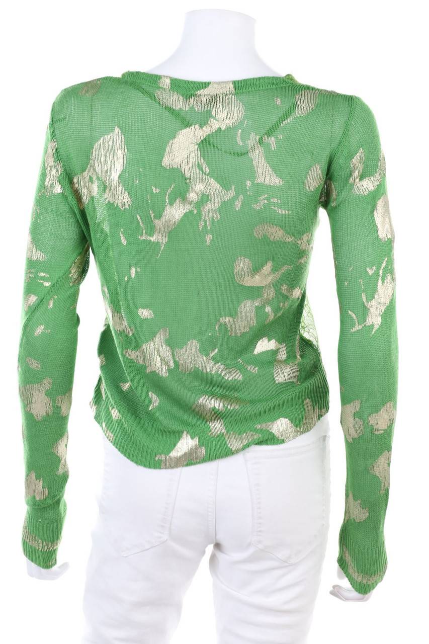 Carou FRACOMINA Spitzen-Cardigan Mit Metallic-Effekt