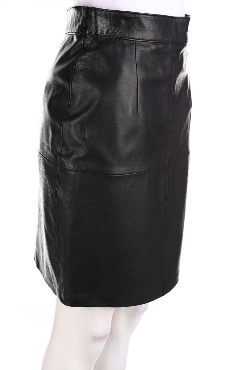 Carou Frank Meyer Schuchardt Vintage-Lederrock Mit Schlitz