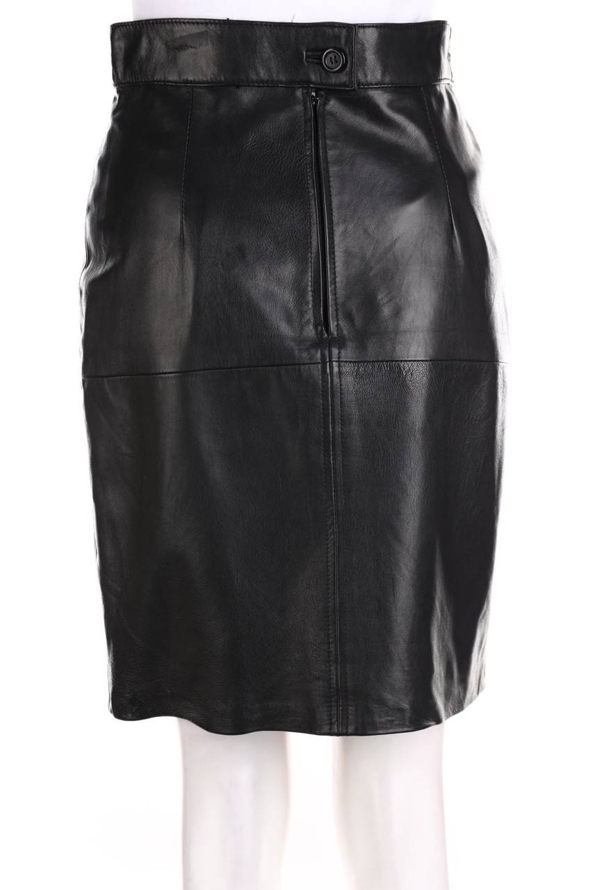 Carou Frank Meyer Schuchardt Vintage-Lederrock Mit Schlitz