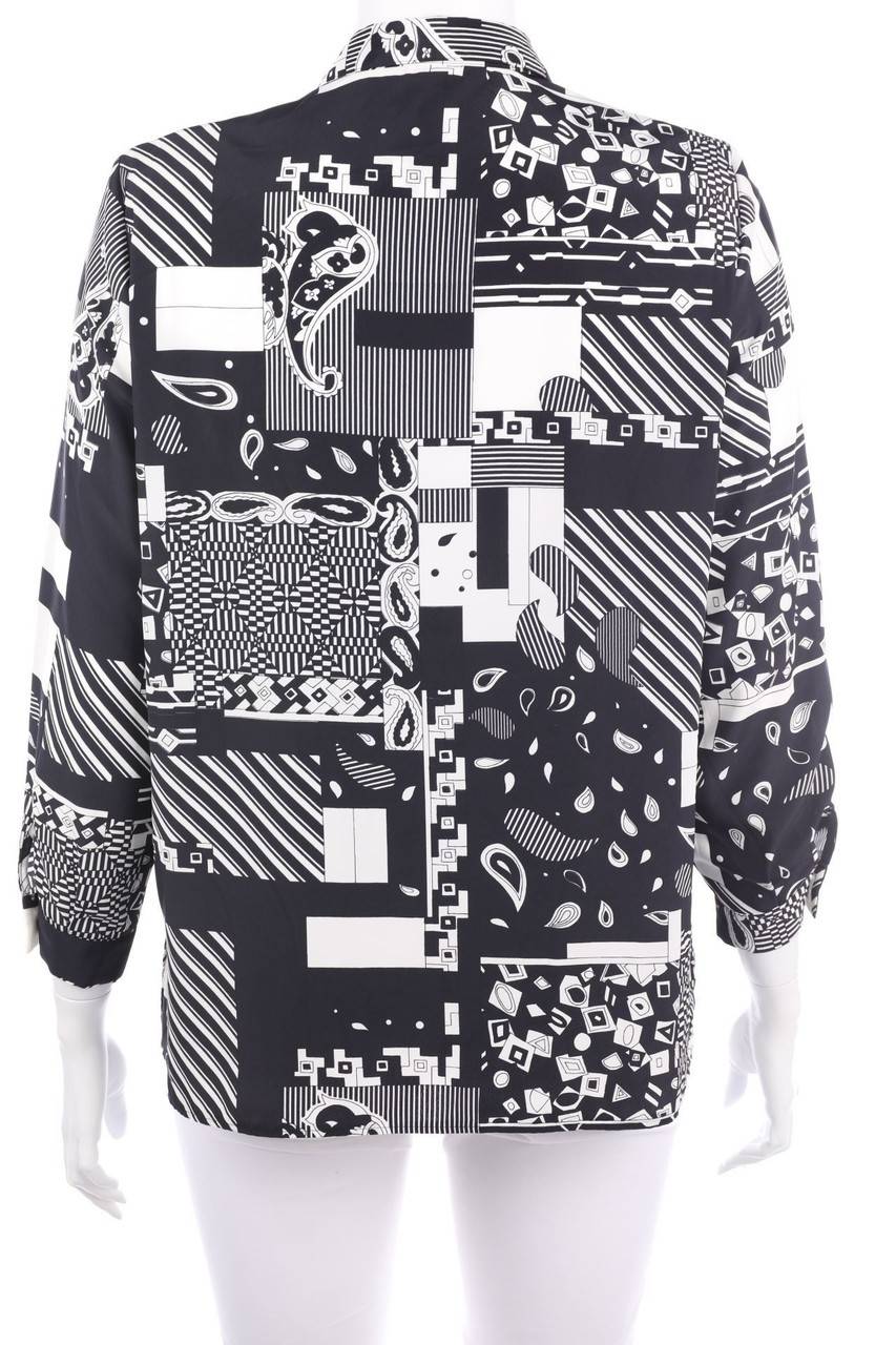 Carou FRANKENWÄLDER Hemd-Bluse Mit Geometrischem Muster