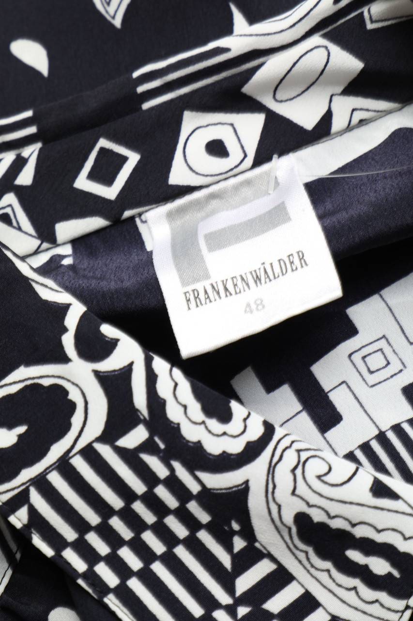 Carou FRANKENWÄLDER Hemd-Bluse Mit Geometrischem Muster