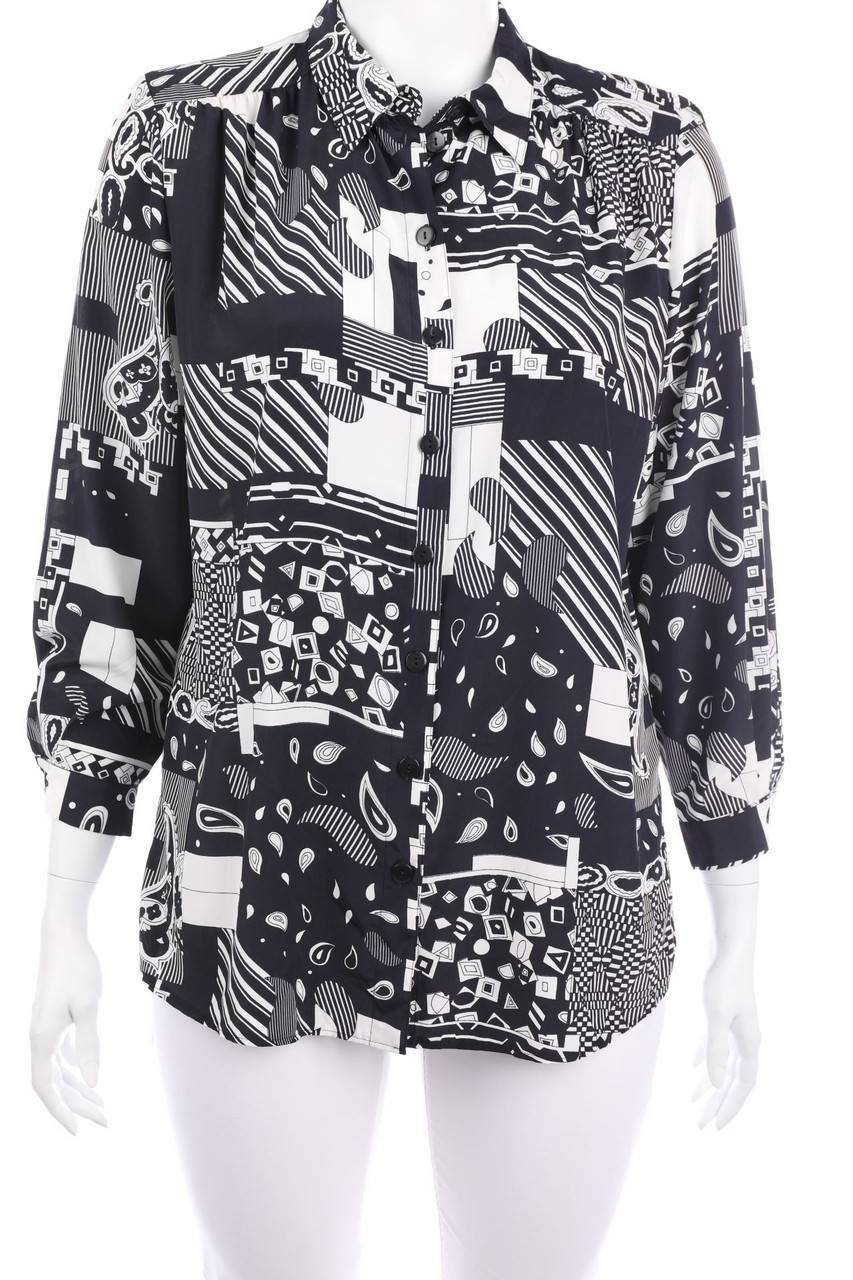 Carou FRANKENWÄLDER Hemd-Bluse mit geometrischem Muster