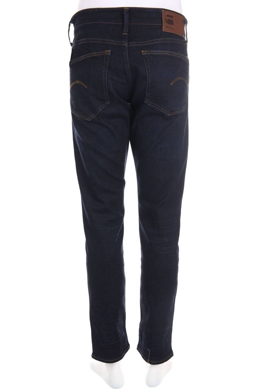 Carou G-STAR RAW Dark Denim Tapered Jeans Mit Logo-Applikation