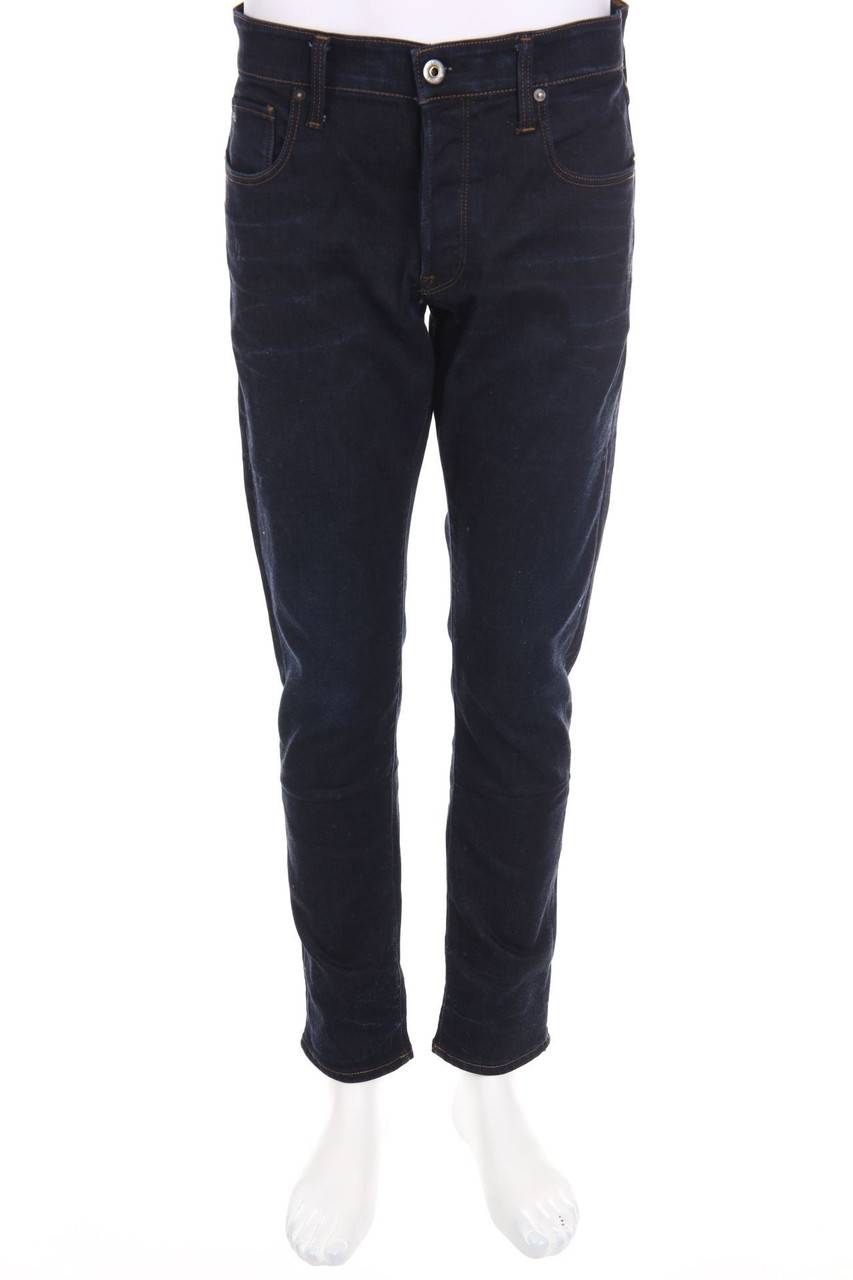 Carou G-STAR RAW Dark Denim Tapered Jeans mit Logo-Applikation