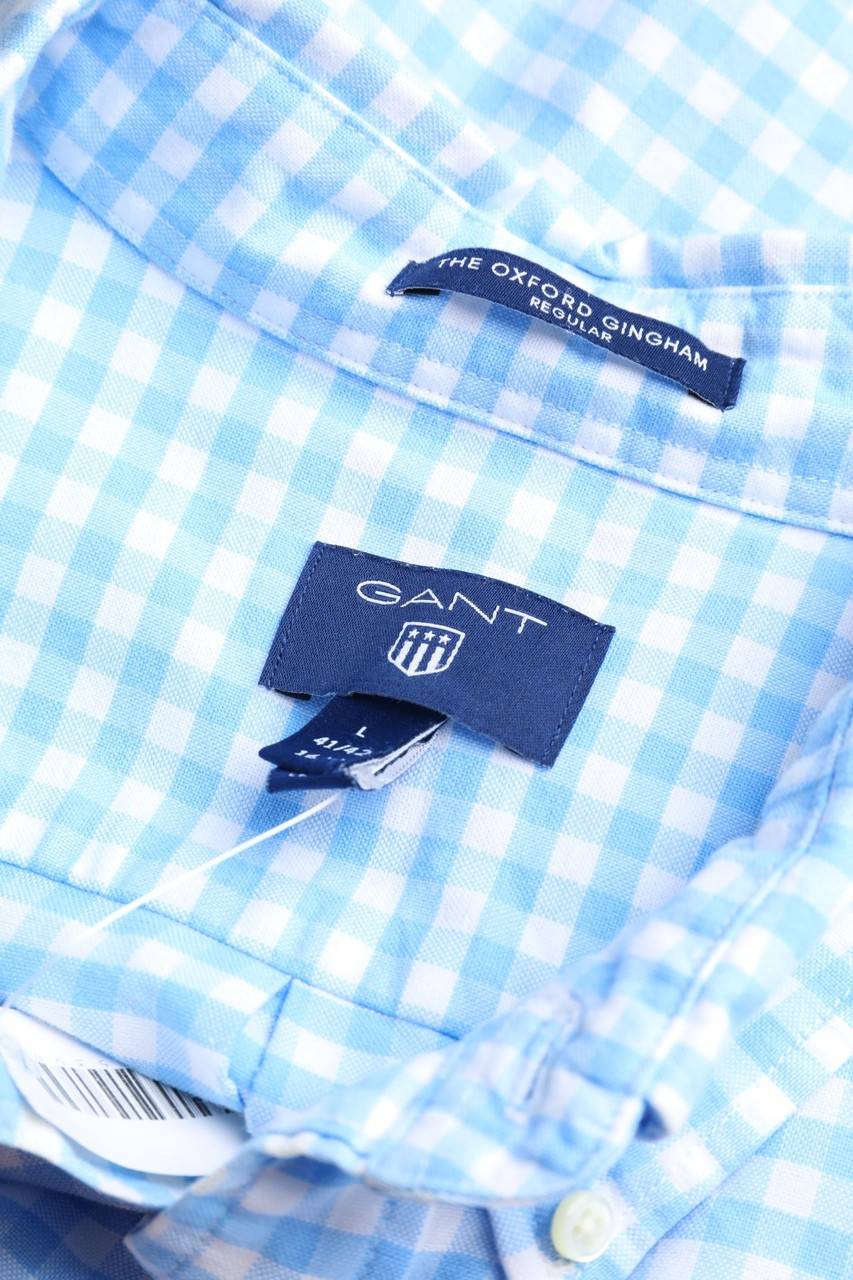 Carou GANT Kariertes Button-down-Hemd Mit Logo-Stickerei