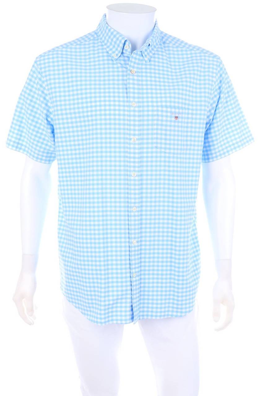 Carou GANT kariertes Button-down-Hemd mit Logo-Stickerei