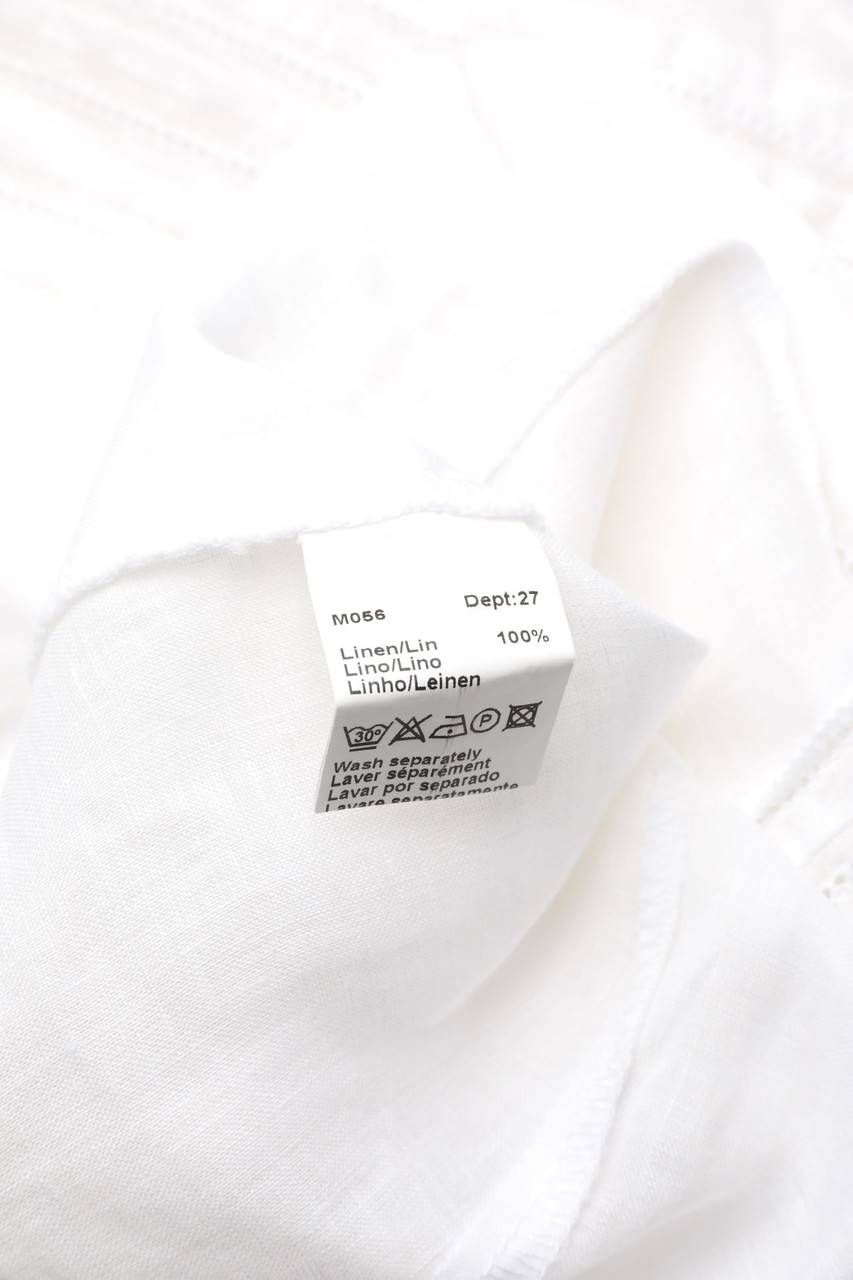 Carou GERARD DAREL Hemd-Bluse Aus Leinen Mit Biesen