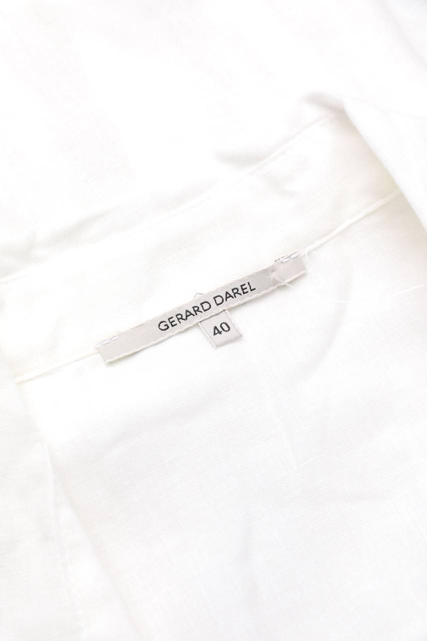 Carou GERARD DAREL Hemd-Bluse Aus Leinen Mit Biesen