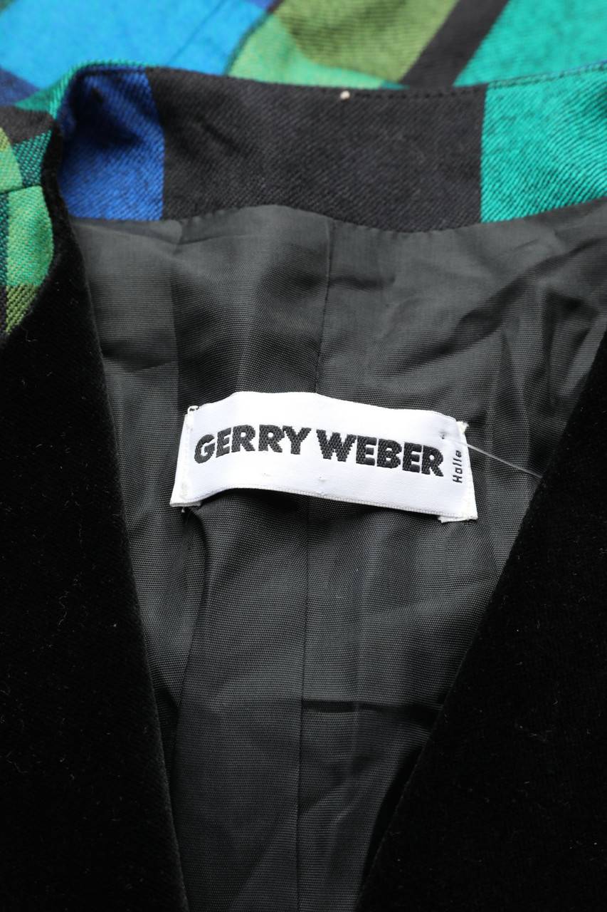 Carou GERRY WEBER Vintage-Blazer Aus Schurwolle Mit Karo-Muster