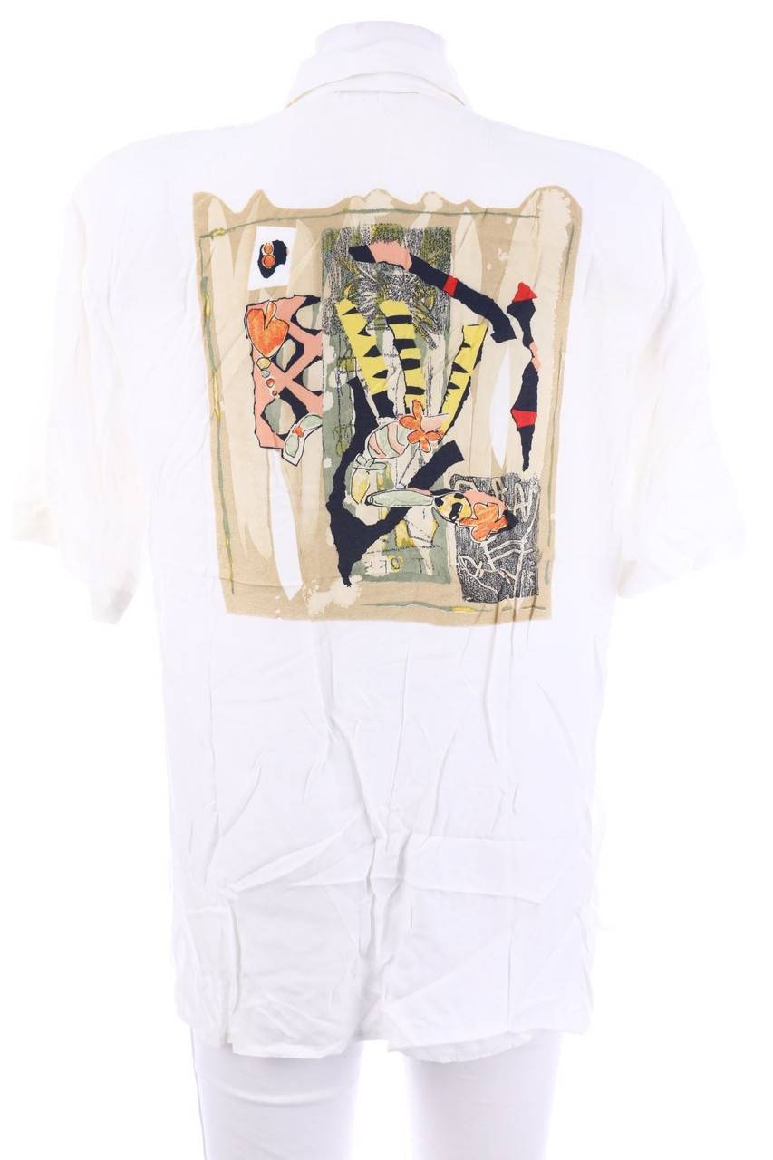 Carou GERRY WEBER Vintage-Hemd-Bluse Mit Kurzem Ärmel