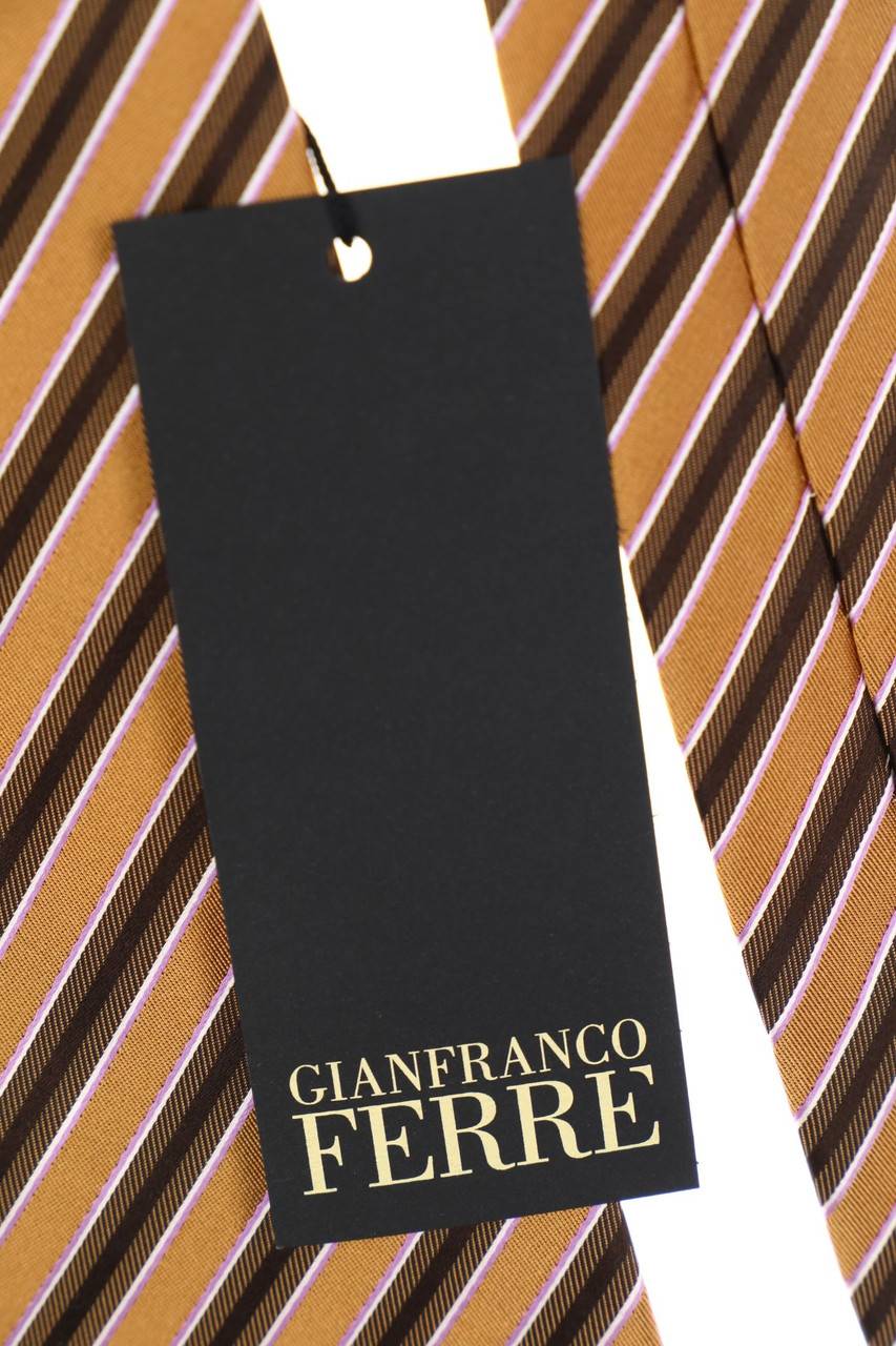 Carou GIANFRANCO FERRÉ Seiden-Krawatte Mit Streifen