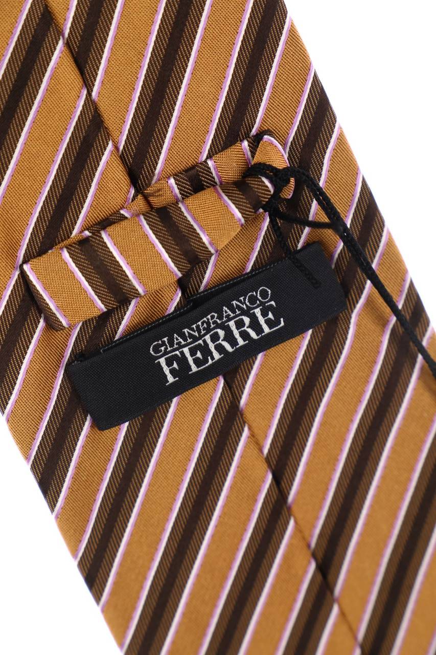 Carou GIANFRANCO FERRÉ Seiden-Krawatte Mit Streifen