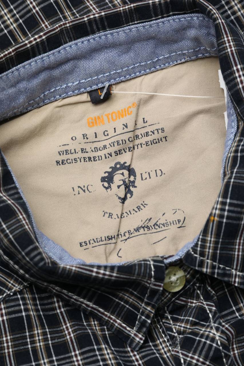 Carou GIN TONIC Kariertes Hemd Aus Baumwolle Mit Aufgesetzten Taschen