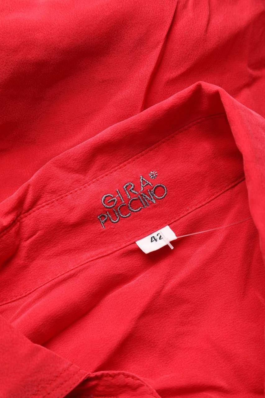 Carou GP Gira Puccino Hemd-Bluse Mit Kurzem Ärmel Aus Seide