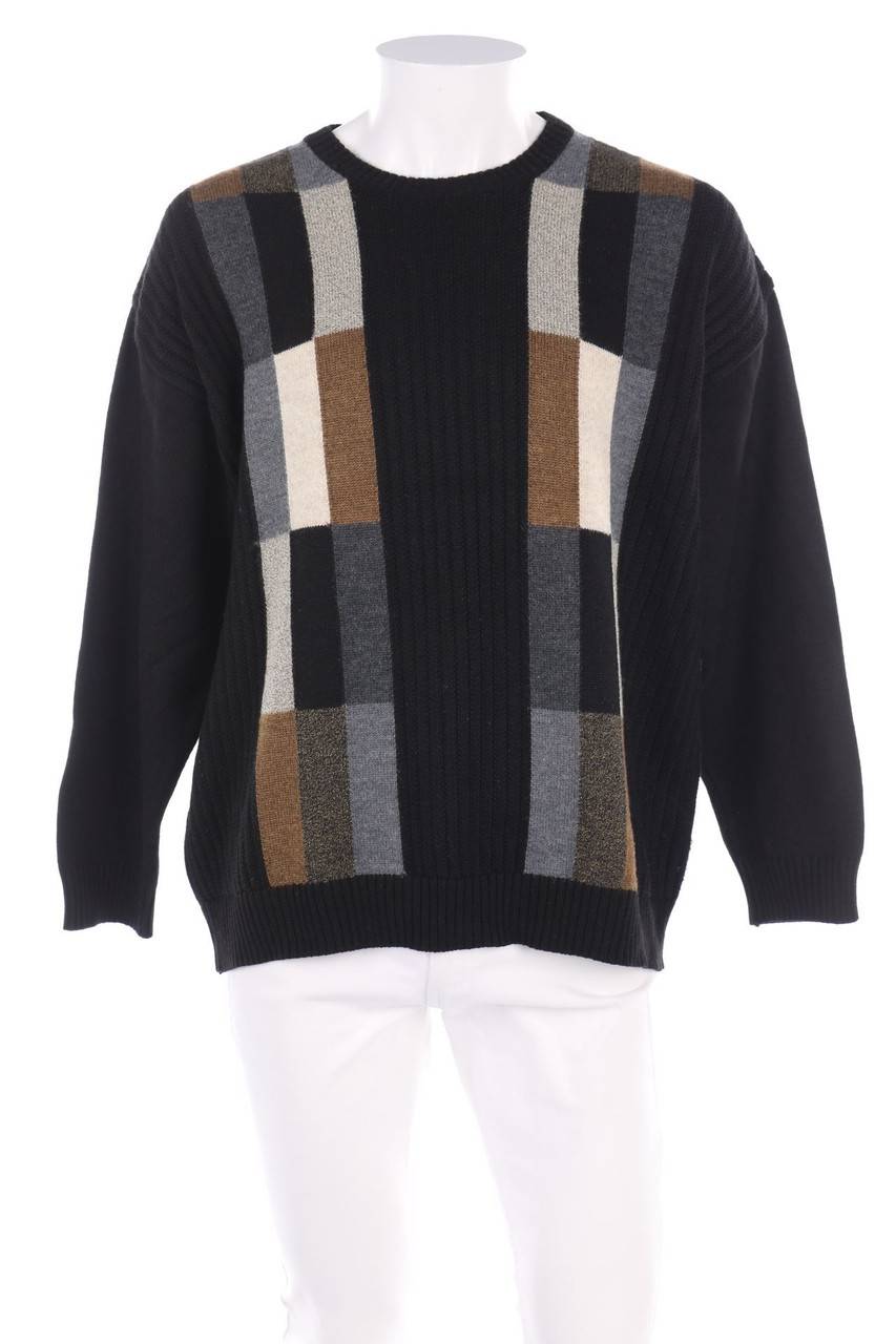 Carou GREENFIELD Pullover aus Woll-Mix mit geometrischem Muster