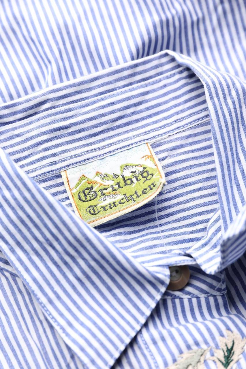Carou Grubig Trachten Trachten-Hemd-Bluse Mit Stickereien