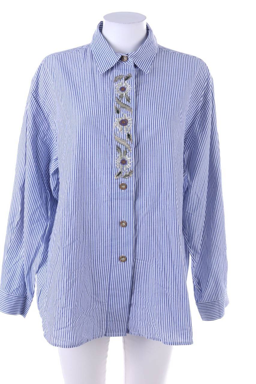 Carou Grubig Trachten Trachten-Hemd-Bluse mit Stickereien