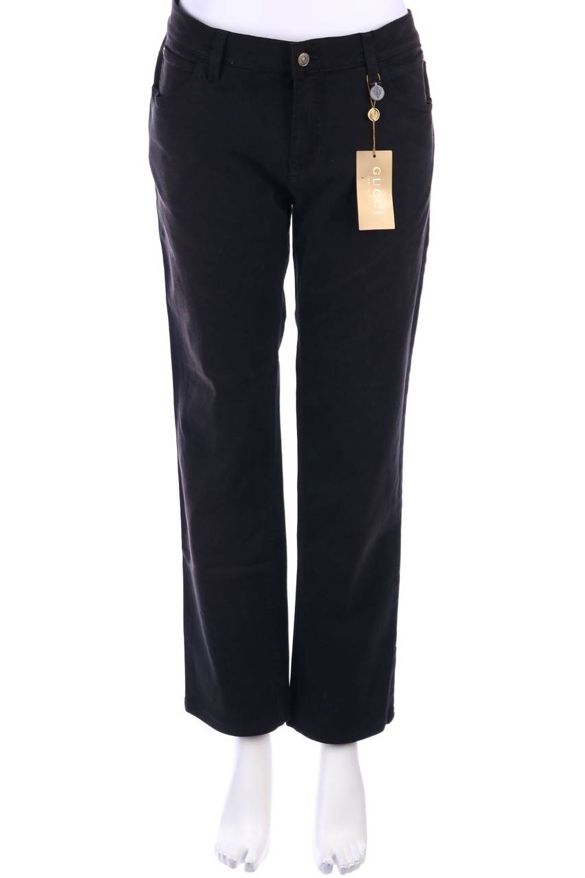 Carou GUCCI Vintage-Straight Cut Jeans mit Logo-Patch