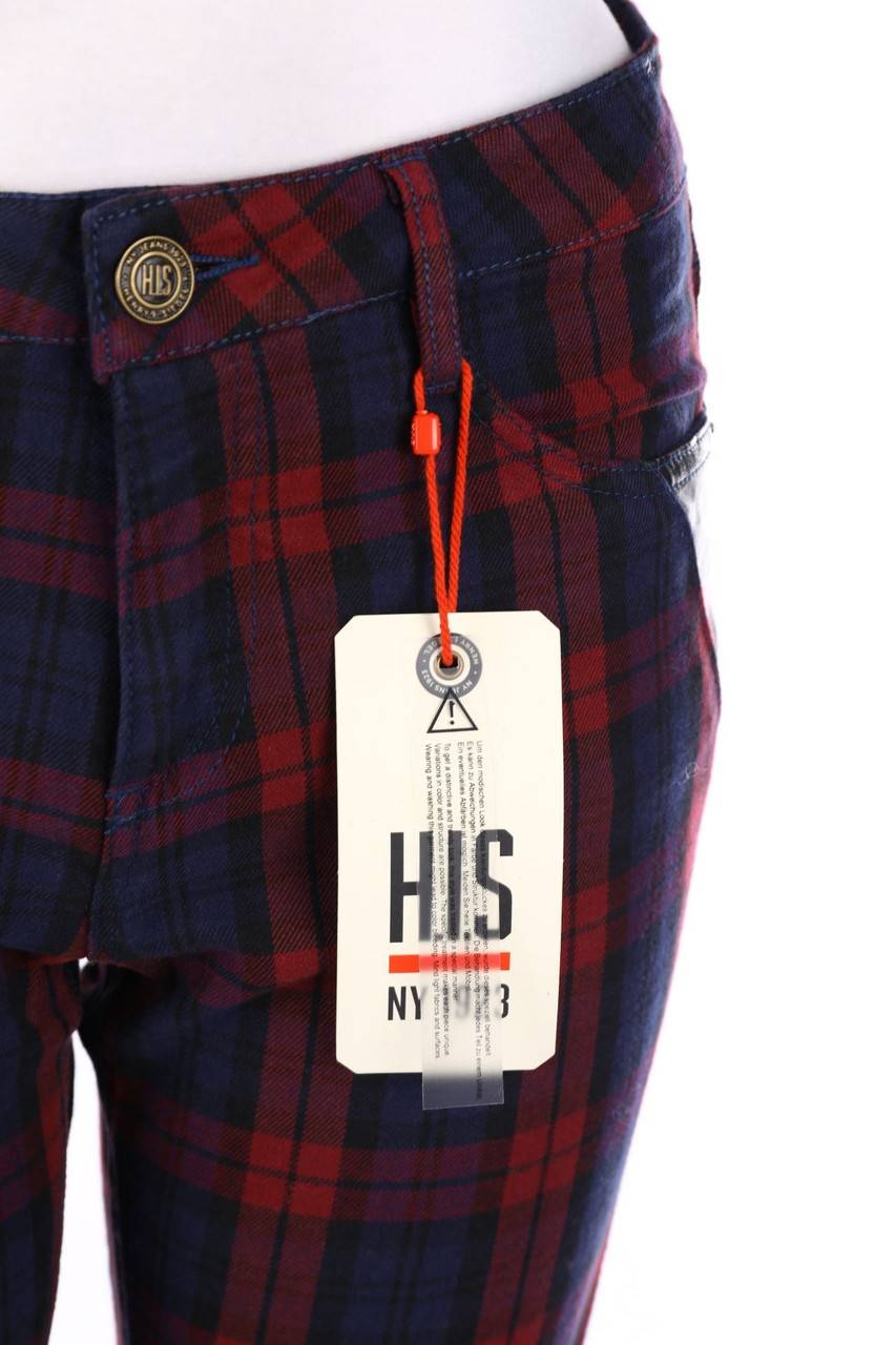 Carou H.I.S. High Waist-Skinny-Jeans Mit Karo-Muster