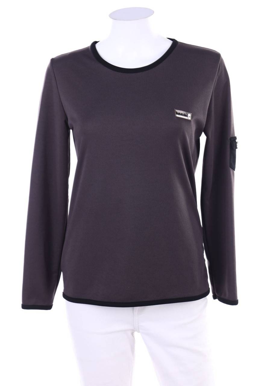 Carou H.I.S. Vintage-Longsleeve-Shirt mit Logo-Applikation