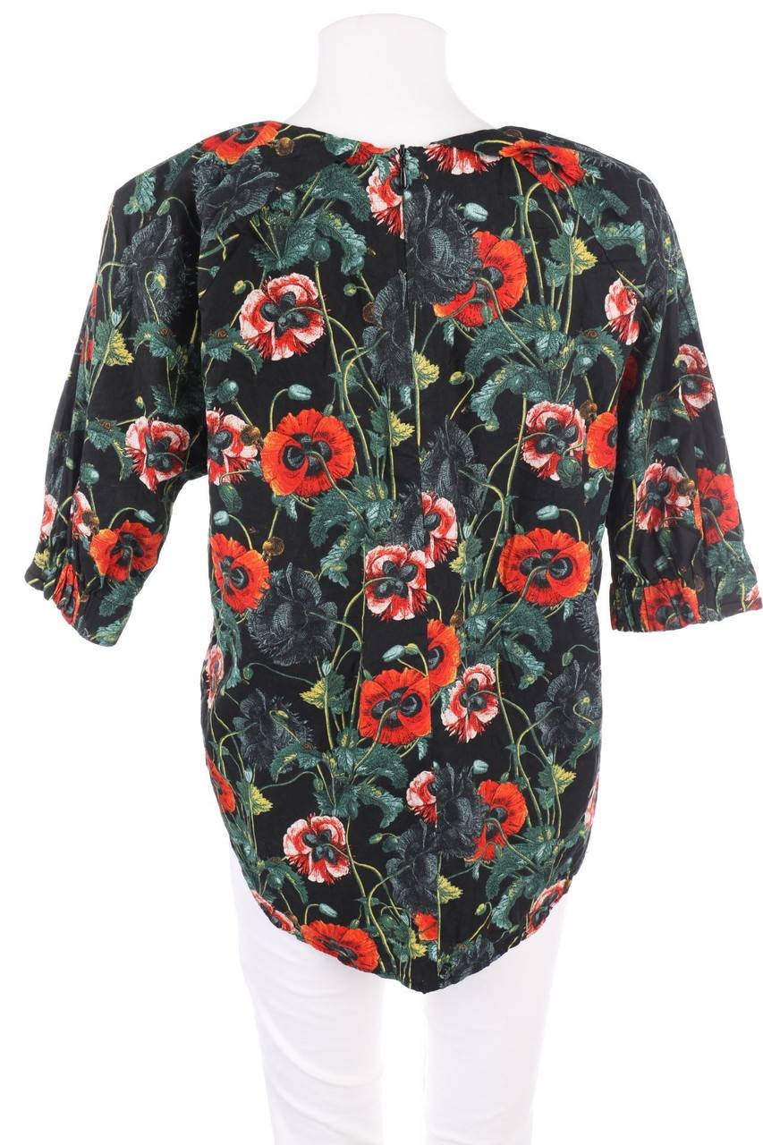 Carou H&M Bluse Mit 3/4-Ärmel Aus Baumwolle Mit Blumen-Print
