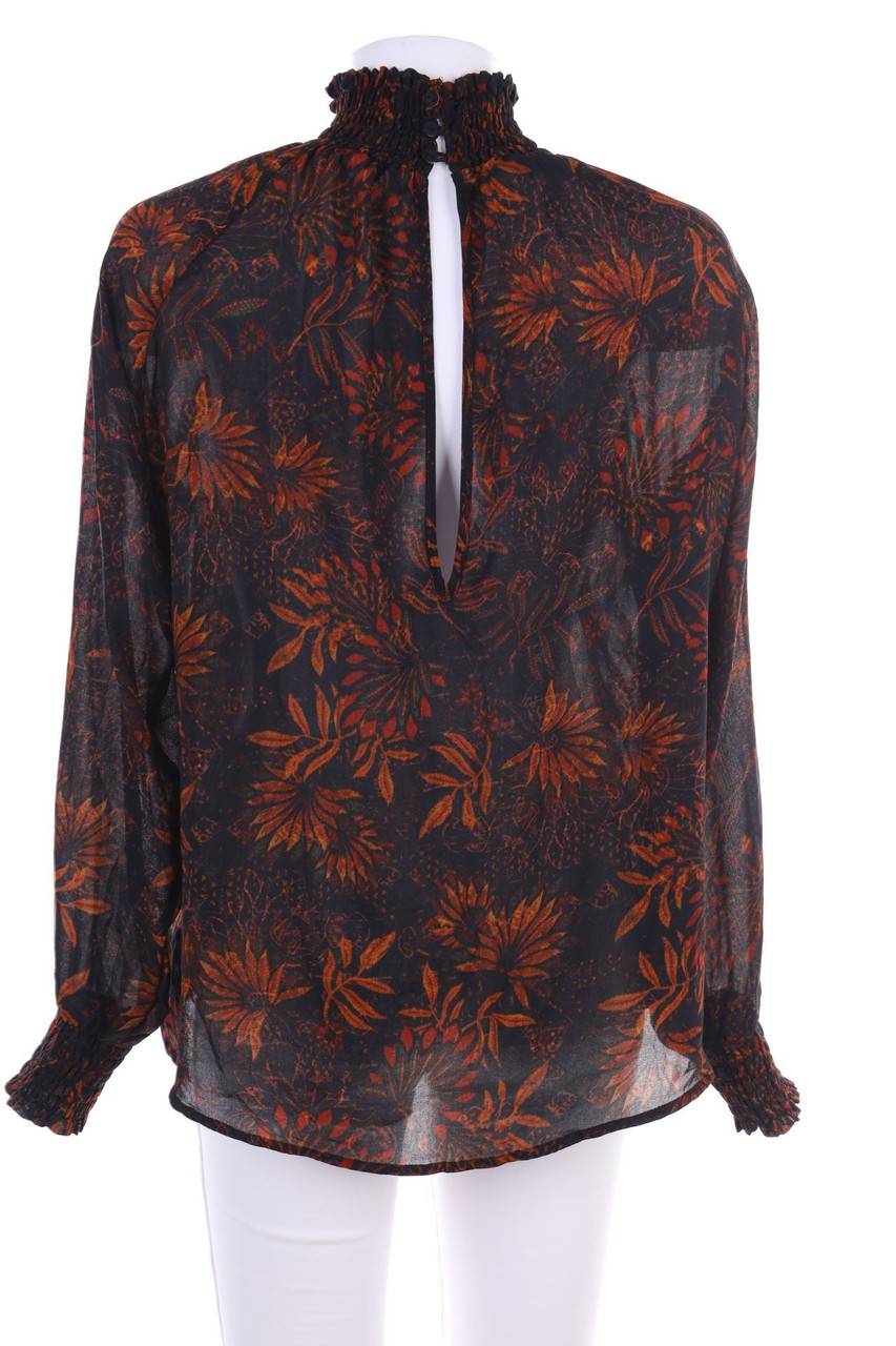 Carou H&M Bluse Mit Floralem Muster Mit Smok-Details