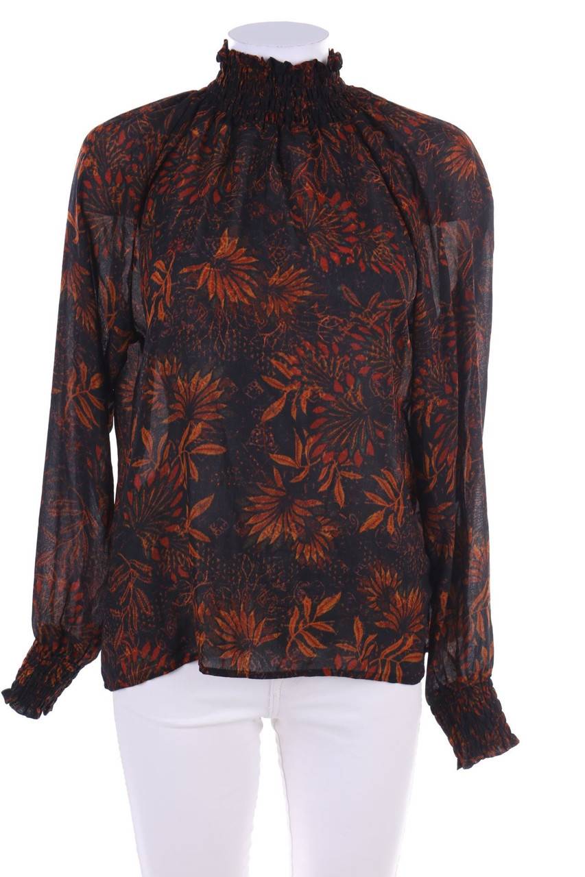 Carou H&M Bluse mit floralem Muster mit Smok-Details