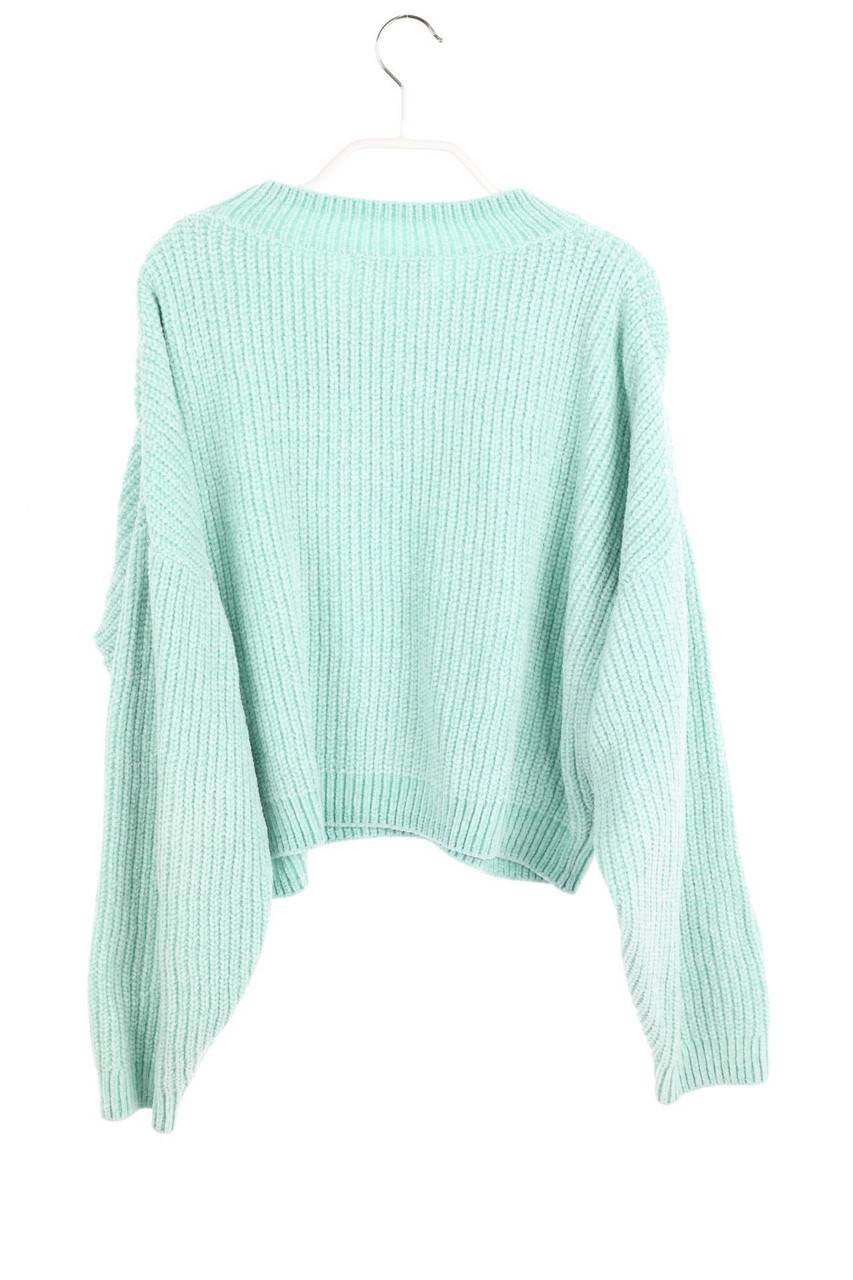 Carou H&M Cropped-Chenille-Pullover Mit überschnittener Schulter