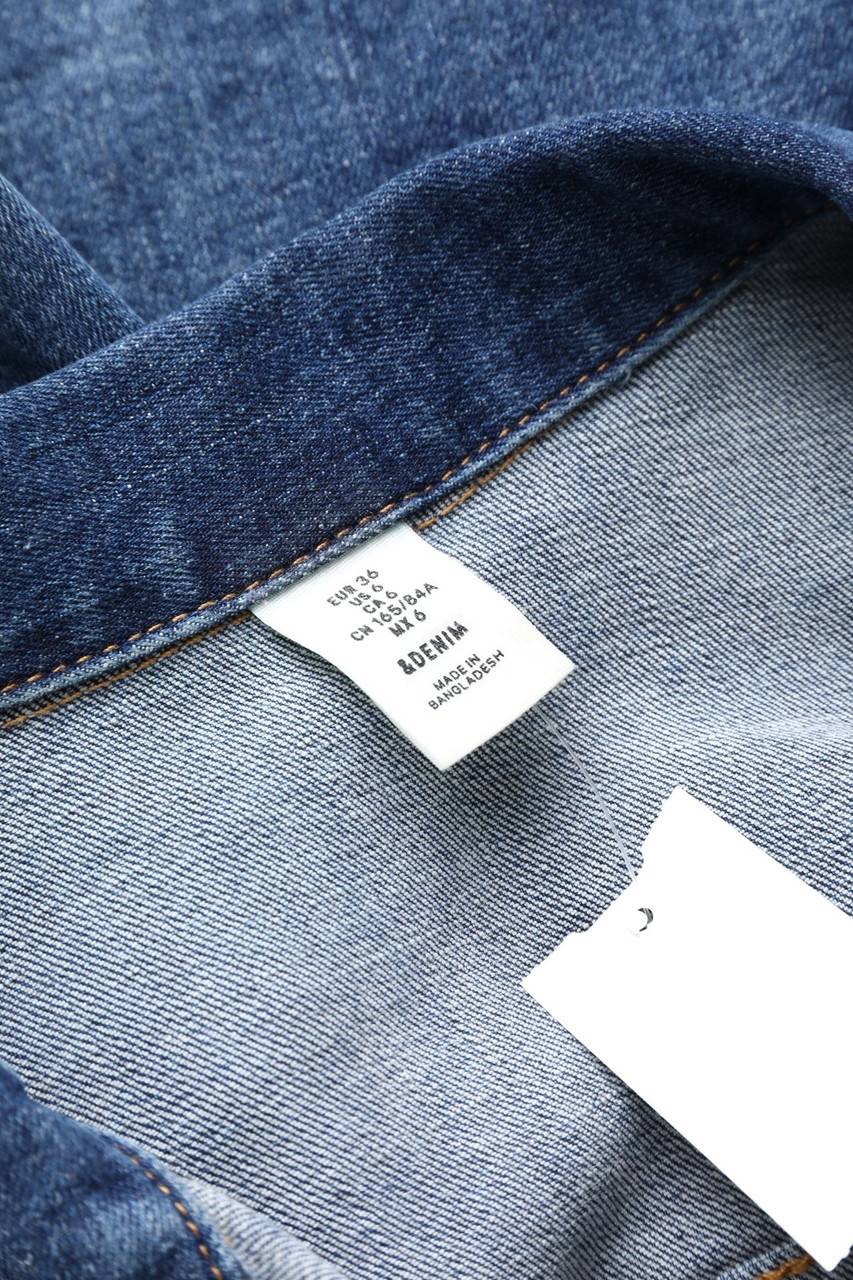 Carou H&M &denim Basic-Jeans-Jacke Mit Aufgesetzten Taschen