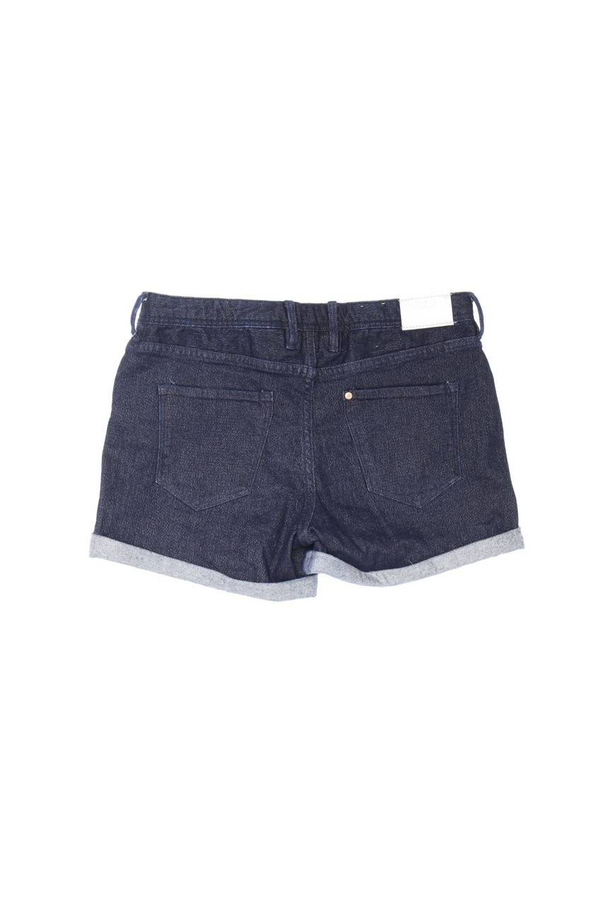 Carou H&M &denim Glitzer-Shorts Aus Baumwoll-Mix Mit Logo-Patch