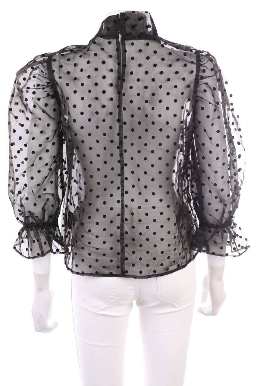 Carou H&M DIVIDED Bluse Mit Puffärmeln Mit Schleife