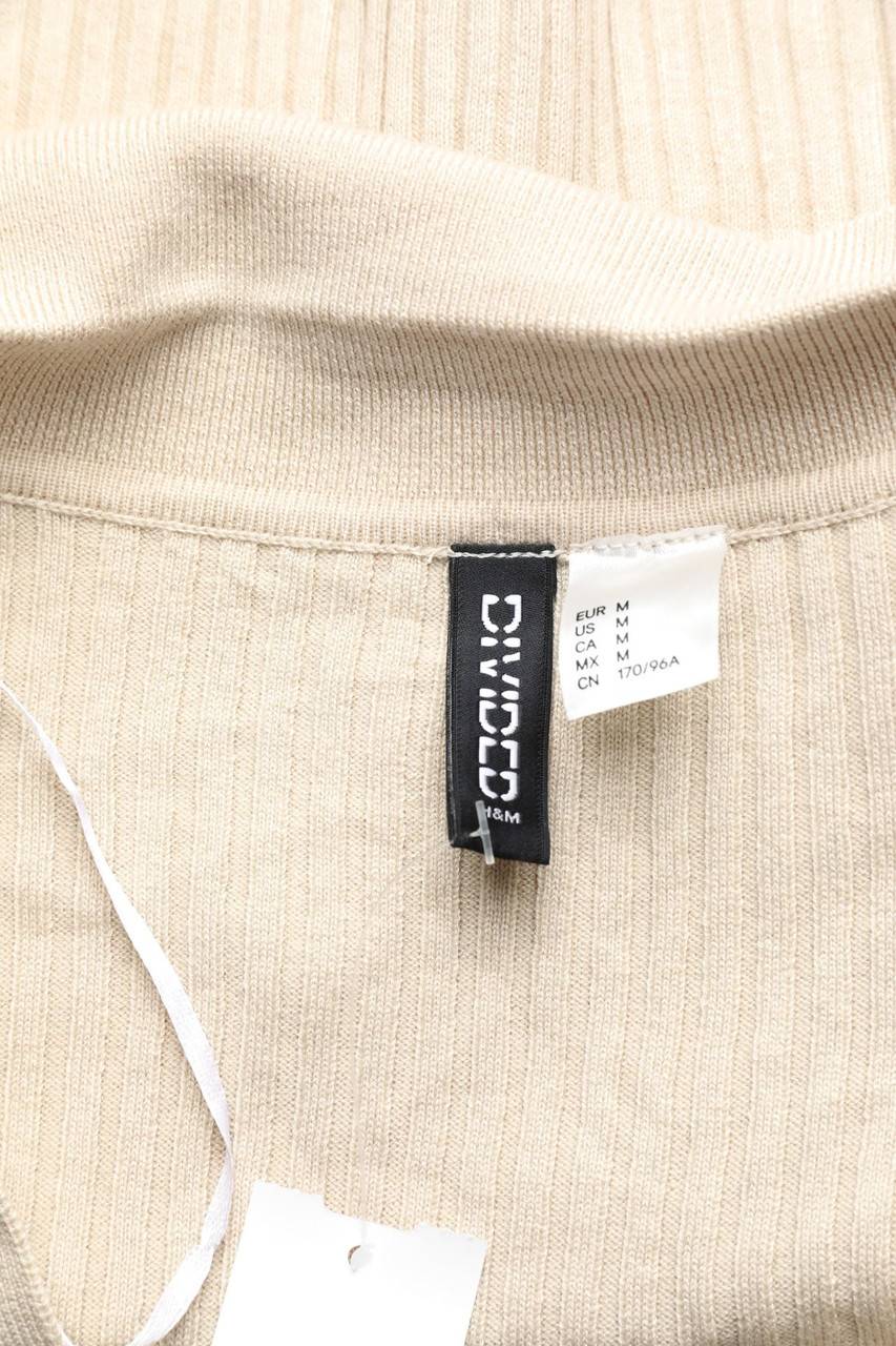 Carou H&M DIVIDED Cropped-Polo-Pullover Mit Streifen