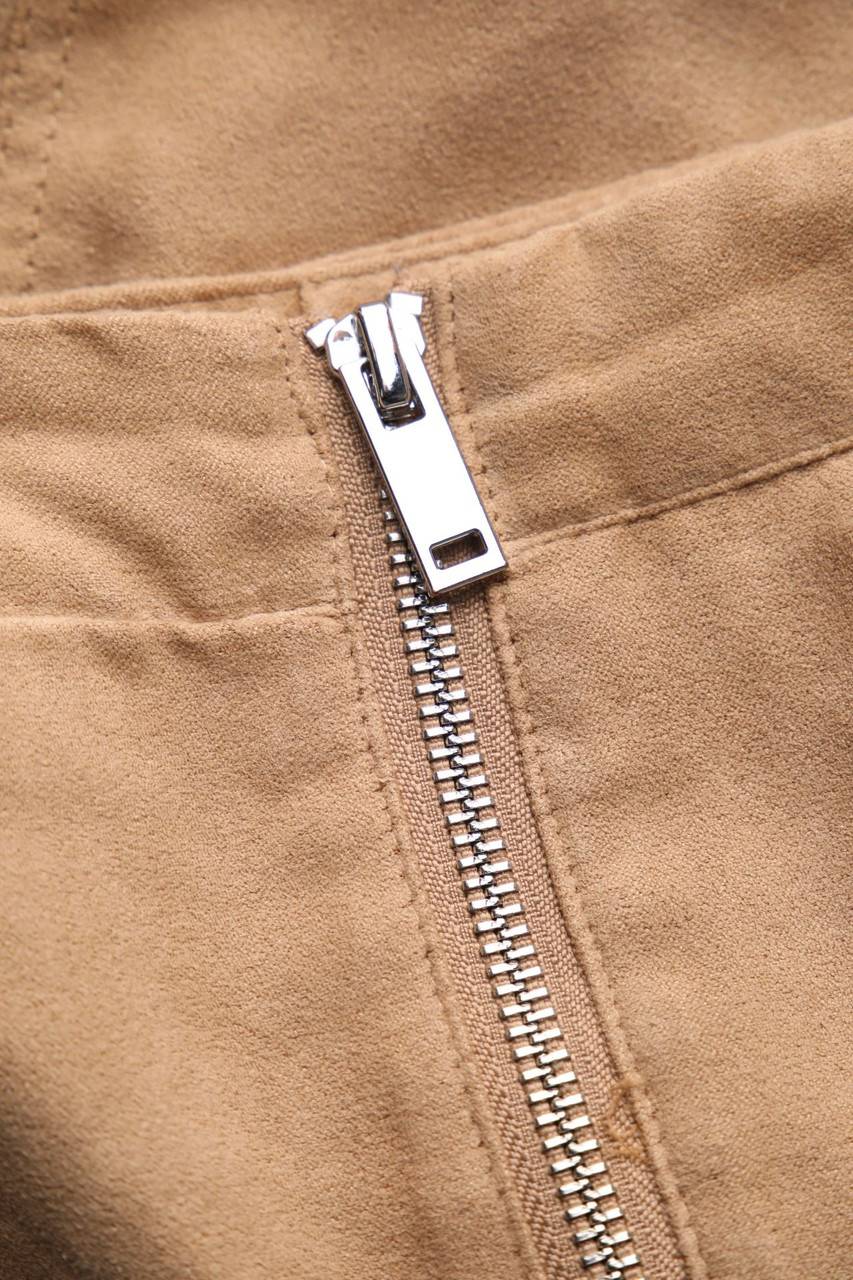 Carou H&M DIVIDED Faux Leather-Mini-Rock Im 70s-Style