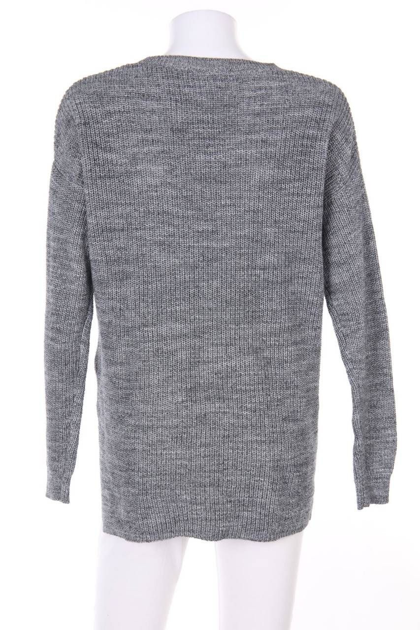 Carou H&M DIVIDED Oversize-Strick-Pullover Mit Reißverschluss