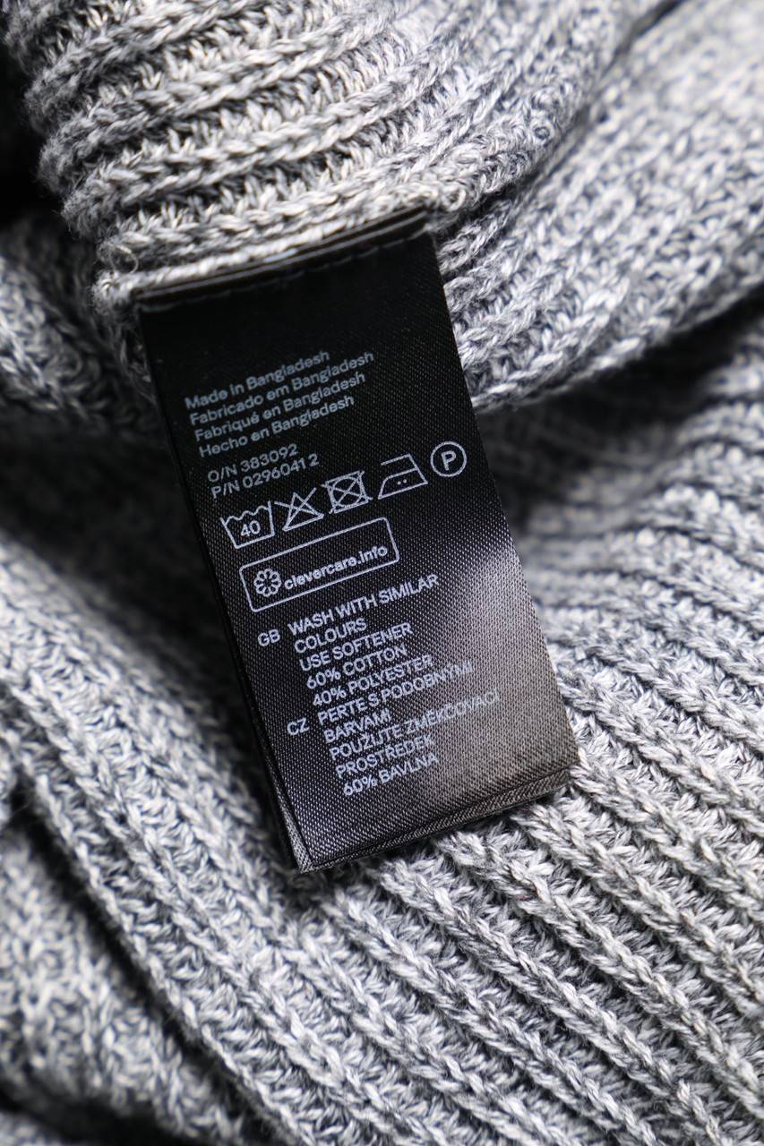 Carou H&M DIVIDED Oversize-Strick-Pullover Mit Reißverschluss