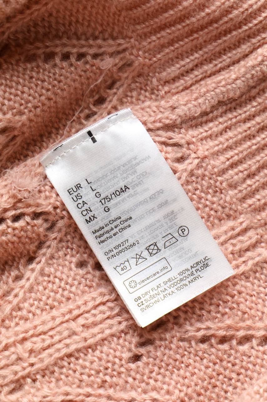 Carou H&M DIVIDED Strick-Pullover Aus Lochstrick Mit Volants