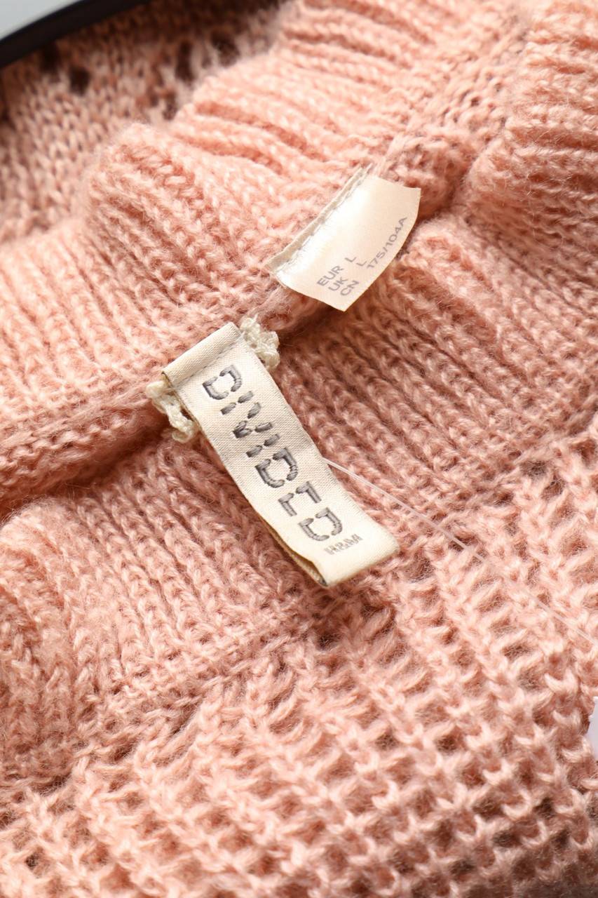Carou H&M DIVIDED Strick-Pullover Aus Lochstrick Mit Volants
