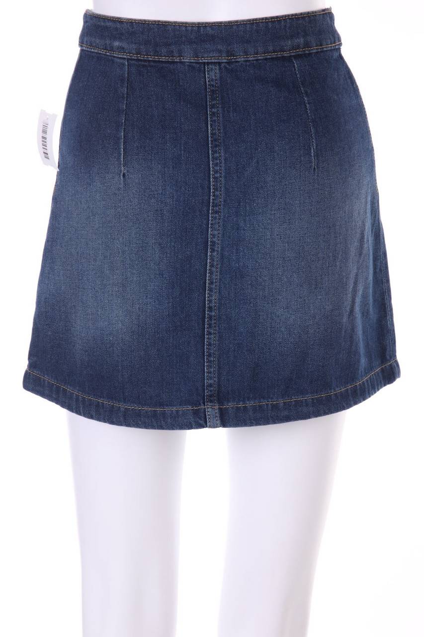 Carou H&M DIVIDED Used Look-Mini-Jeansrock In A-Linie
