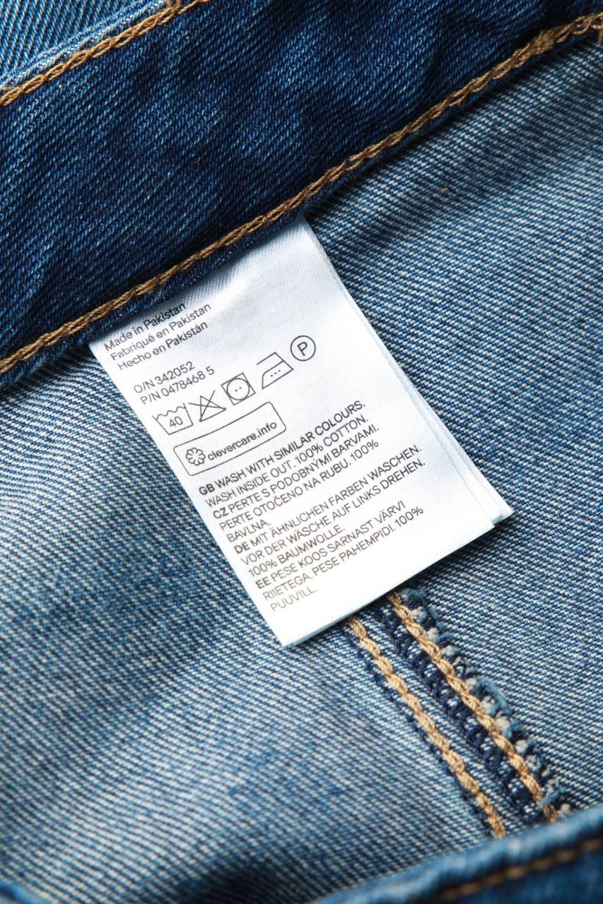 Carou H&M DIVIDED Used Look-Mini-Jeansrock In A-Linie