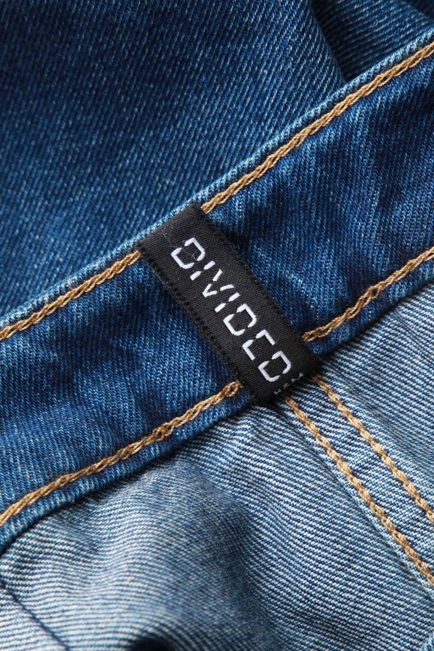Carou H&M DIVIDED Used Look-Mini-Jeansrock In A-Linie