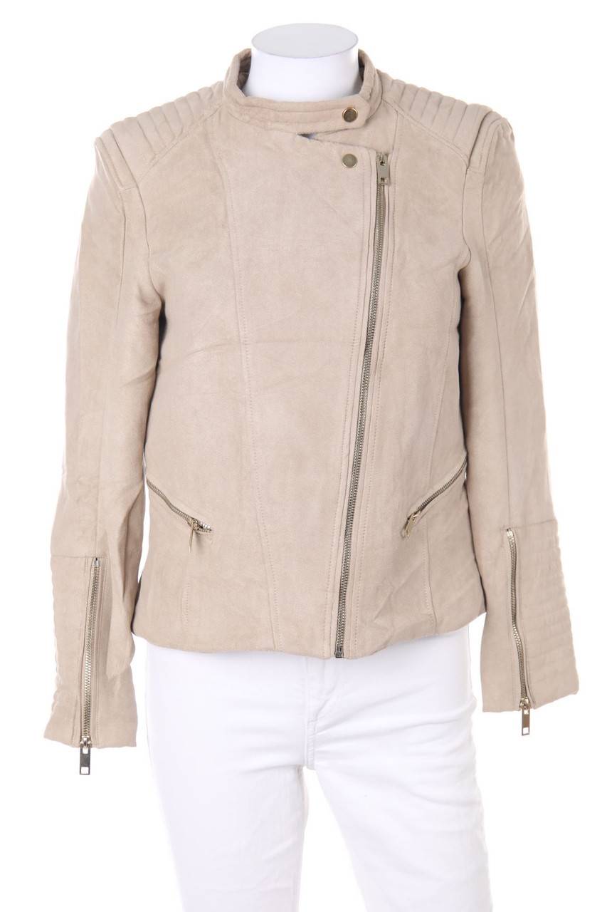 Carou H&M Kunstlederjacke mit asymmetrischem Schnitt