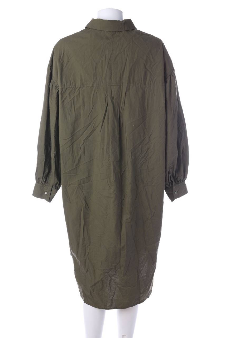 Carou H&M Oversize-Blusenkleid Mit Aufgesetzten Taschen
