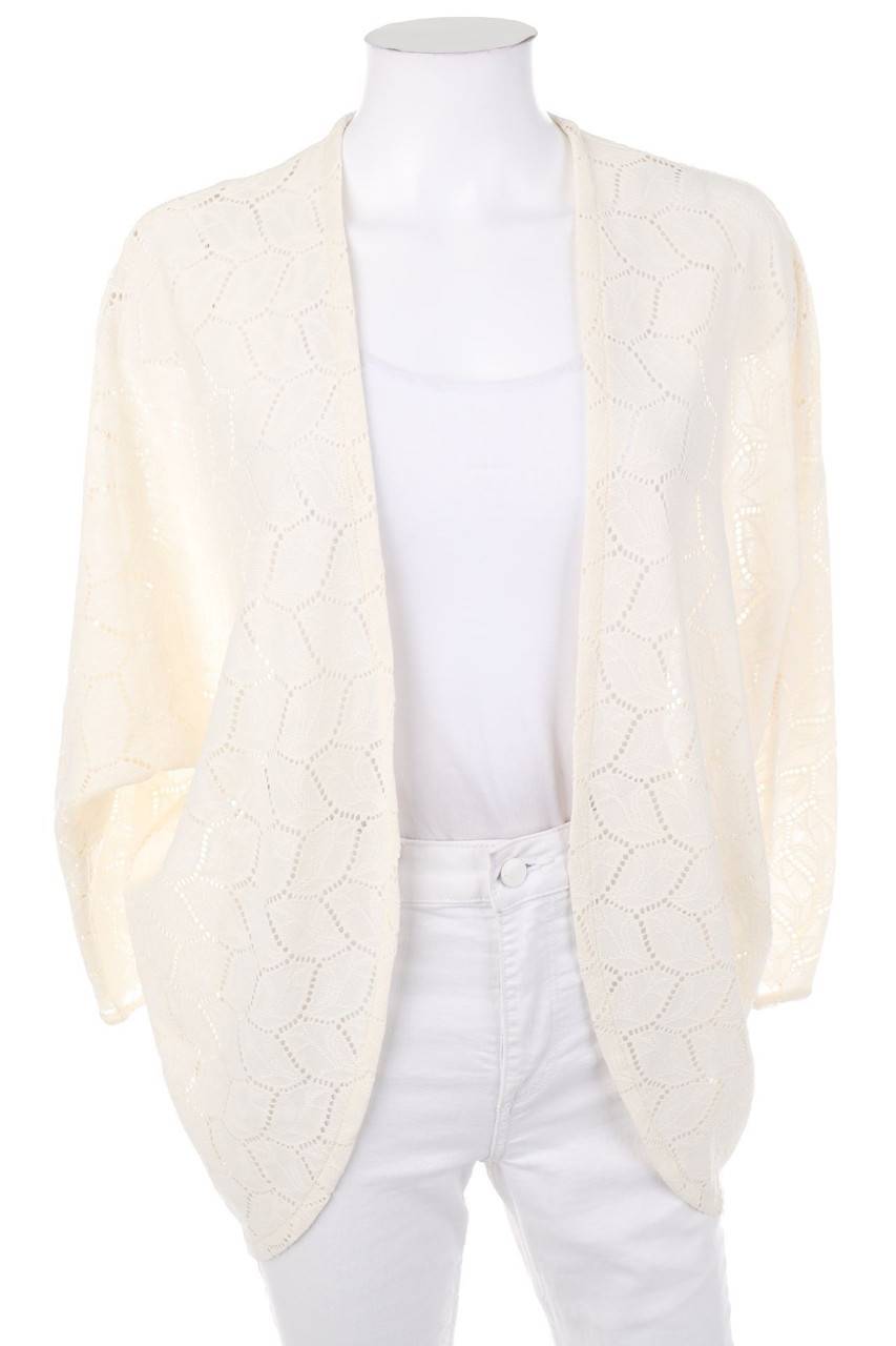 Carou H&M Oversize-Cardigan aus Lochstrick mit Muster