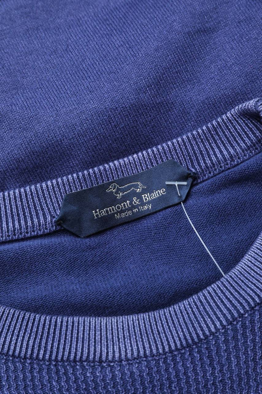 Carou Harmont & Blaine Baumwoll-Strick-Pullover Mit Logo-Stickerei