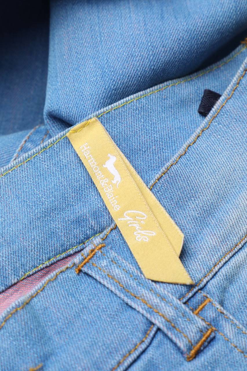 Carou Harmont & Blaine Used Look-Jeans Mit Strass-Logo