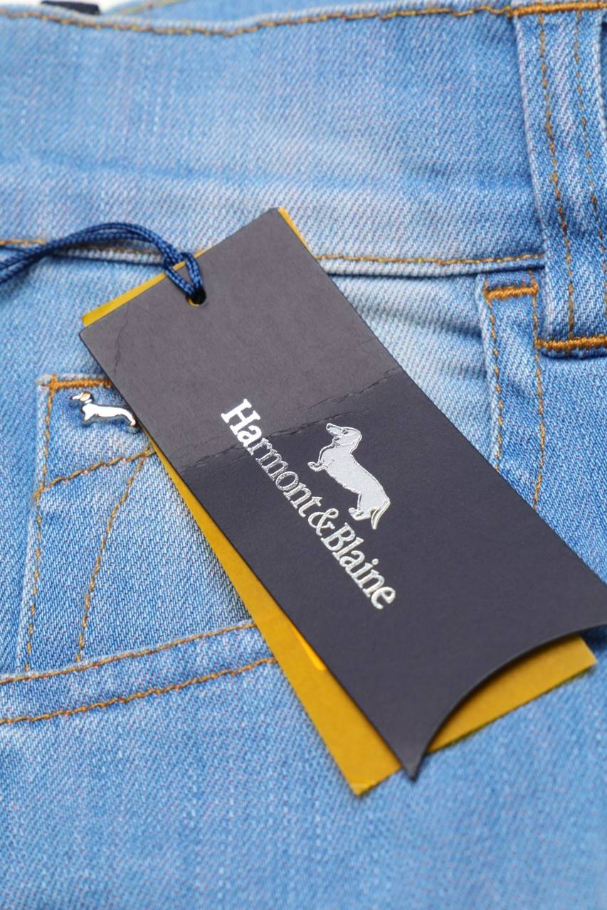 Carou Harmont & Blaine Used Look-Jeans Mit Strass-Logo